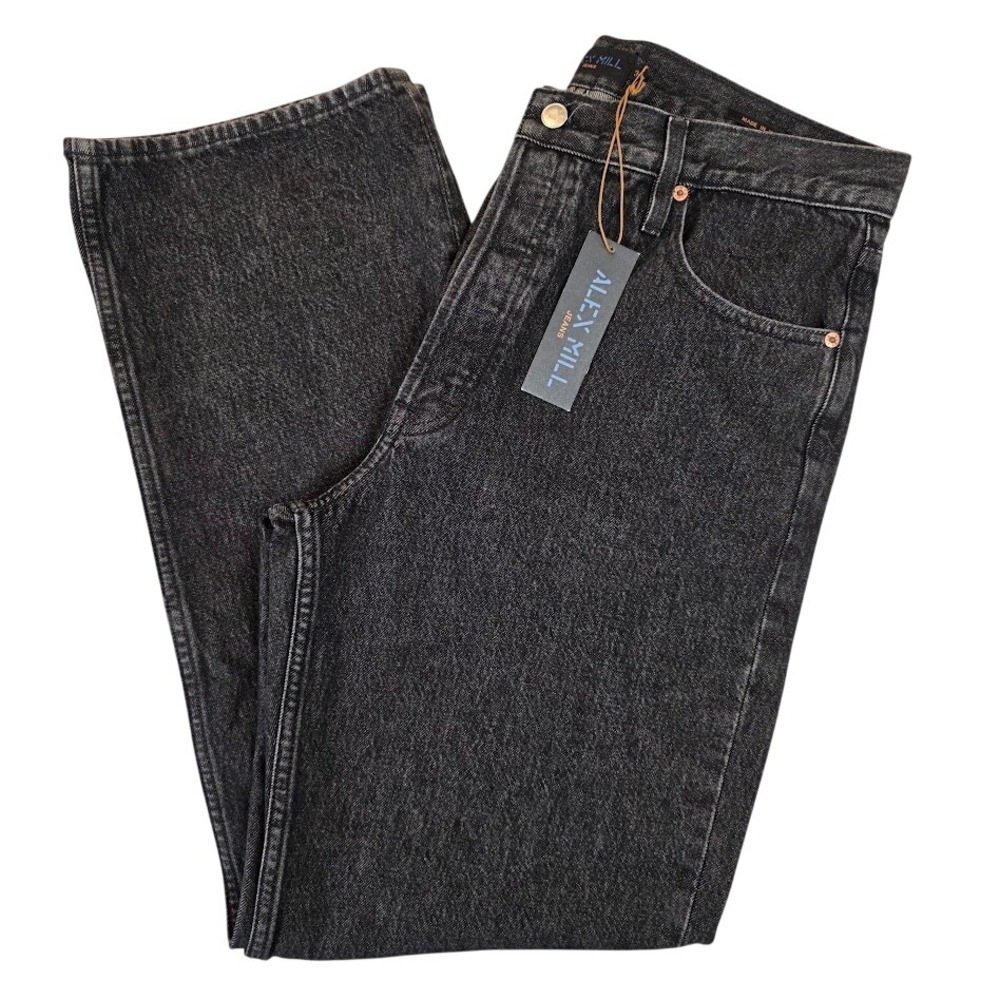 Alex Mill Men's 34 Relaxed Straight Jeans Vintage Black Wash 100%‎ Cotton NWT